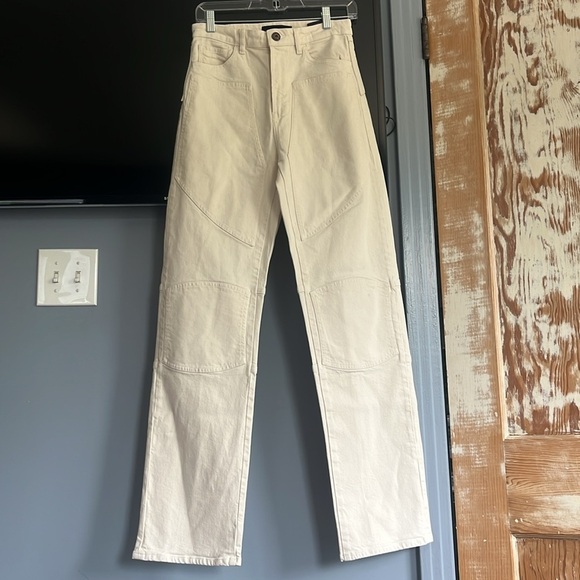 3x1 Diana Biker High-Rise Stretch Straight-Leg Jeans - 26 - Picture 5 of 9